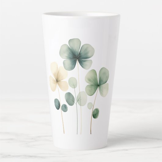 Latte Mug Clovers - Saint Patrick's Day (Devant)