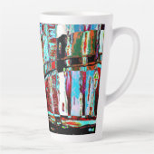 Latte Mug – Collapse Reflection Abstract Design (Droite)