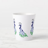 Latte Mug : Colorez-moi Peacock (Devant)