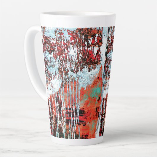 Latte Mug – Corrosion Pulse (Angle gauche)