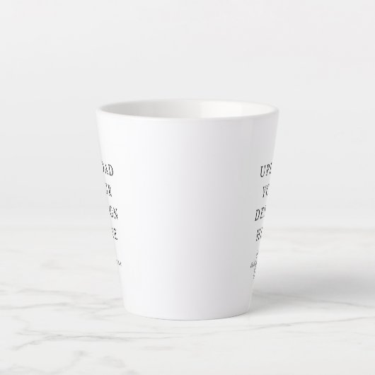 Latte Mug court 12oz. (Devant)