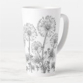 Latte Mug Dandelions Floral (Angle droit)
