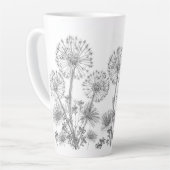 Latte Mug Dandelions Floral (Angle gauche)