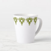 Latte Mug dans la simplicité rétro 2 - Olive (Angle droit)