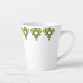 Latte Mug dans la simplicité rétro 2 - Olive (Droite)