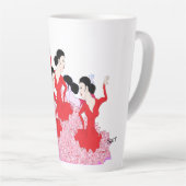 Latte Mug : Danseur espagnol (Angle droit)