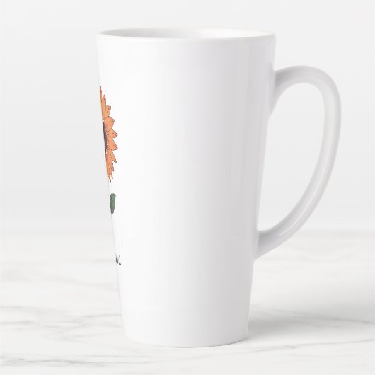 Latte Mug de la collection "bonté fleurie" (Droite)