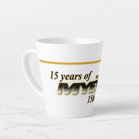 Latte Mug de MYETV - 15 ans (Angle gauche)