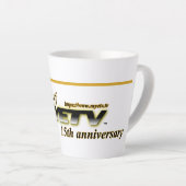 Latte Mug de MYETV - 15 ans (Angle droit)