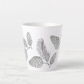 Latte Mug de Pine Cone (Devant)