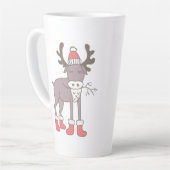 Latte Mug de rennes d'hiver (Angle gauche)
