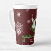 Latte Mug de rennes rouges (Angle gauche)