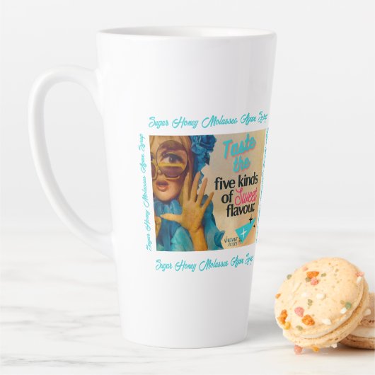 Latte Mug de vintage Voices (En situation)