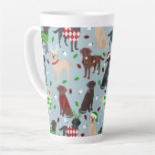 Latte Mug du Retriever Labrador de Noël (Angle gauche)