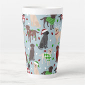Latte Mug du Retriever Labrador de Noël (Devant)