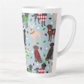Latte Mug du Retriever Labrador de Noël (Droite)