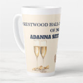 Latte Mug-Editable Grad Party Gift Latte Mok (Linkerhoek)