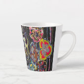 Latte Mug – Elegant Floral Art Cup, Perfect Christ (Droite)