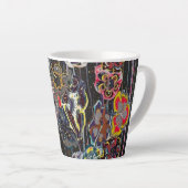 Latte Mug – Elegant Floral Art Cup, Perfect Christ (Angle droit)