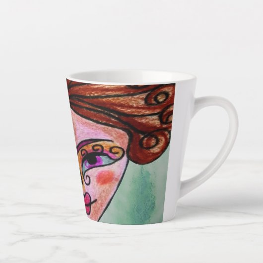 Latte Mug (Femme Whimsical - 01) (Droite)