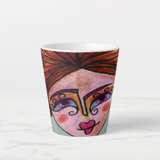 Latte Mug (Femme Whimsical - 01) (Devant)