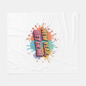 Latte Mug Fleece Deken (Voorkant (Horizontaal))