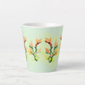 Latte Mug : Fleur asiatique (Devant)