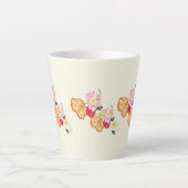 Latte Mug : Fleurs de pavot (Devant)