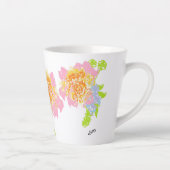 Latte Mug : Fleurs de printemps (Droite)