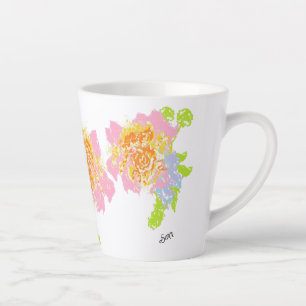 Latte Mug : Fleurs de printemps