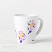 Latte Mug : Fleurs de printemps (Angle droit)