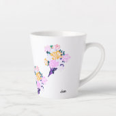 Latte Mug : Fleurs de printemps (Droite)