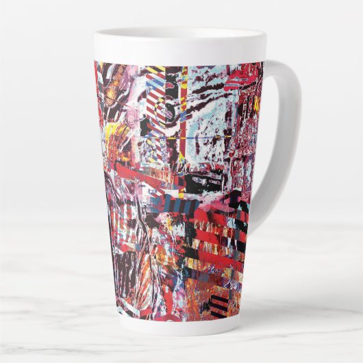 Latte Mug – Fragmented Pulse (Angle droit)