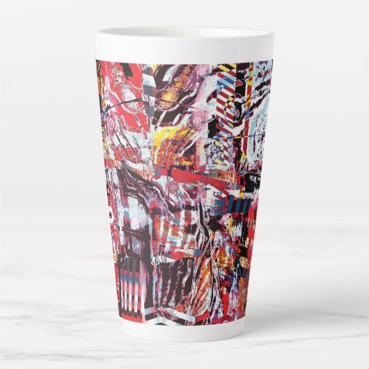 Latte Mug – Fragmented Pulse (Devant)