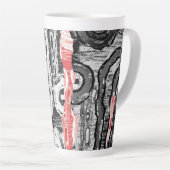 Latte Mug – Friction Lands Abstract Design (Angle droit)
