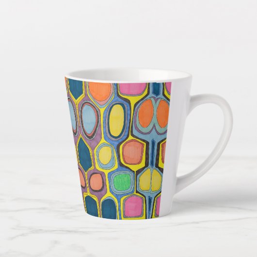 LATTE MUG "GEO COLOR (Droite)