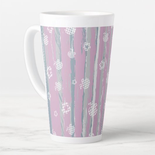 Latte Mug – Gingham Orchard (Angle gauche)