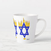 Latte Mug : Hanoukka Menorah (Droite)