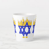 Latte Mug : Hanoukka Menorah (Devant)