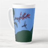 Latte Mug - Hummingbird in Flight  Latte Mok (Linkerhoek)