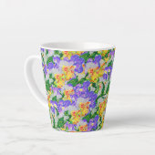 Latte Mug : Jardin De Fleurs (Angle gauche)