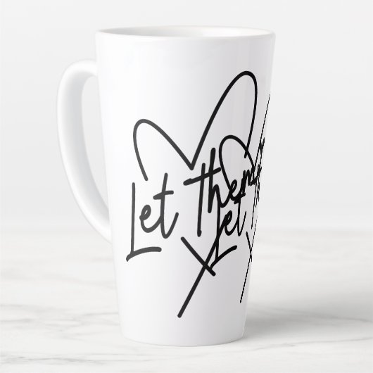 Latte Mug "Laisse-les" (Angle gauche)