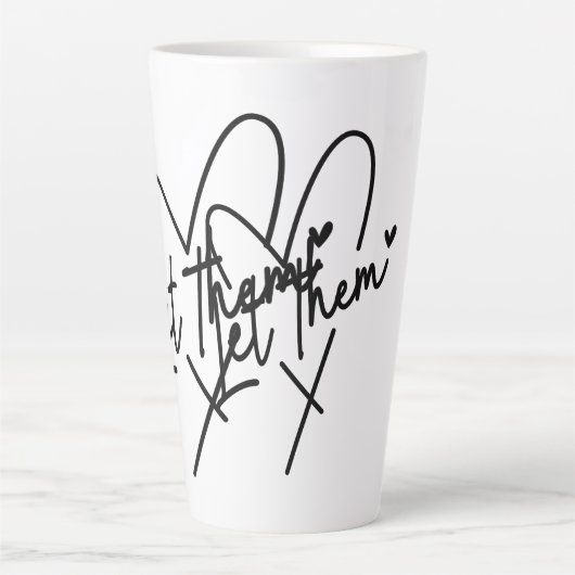 Latte Mug "Laisse-les" (Devant)