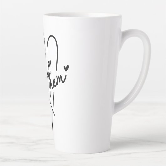 Latte Mug "Laisse-les" (Droite)