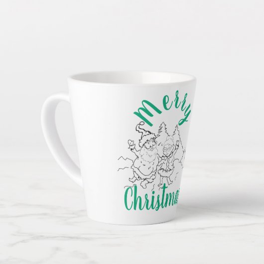 Latte Mug ; M. & Mme Claus (Angle gauche)