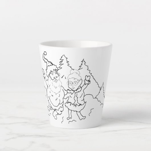 Latte Mug ; M. & Mme Claus (Devant)
