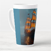 Latte Mug (Majestic Ship at Sea) Mok (Linkerhoek)