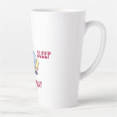 Latte Mug Mange Dormir Amour Répéter les chats (Droite)