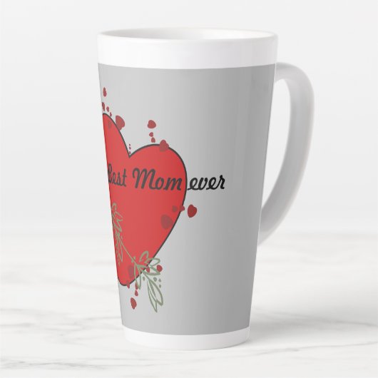 Latte Mug "Meilleure maman" (Angle droit)