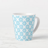 Latte Mug Motif bleu (Angle droit)